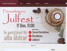Tablet Screenshot of andreaskyrkan.fi